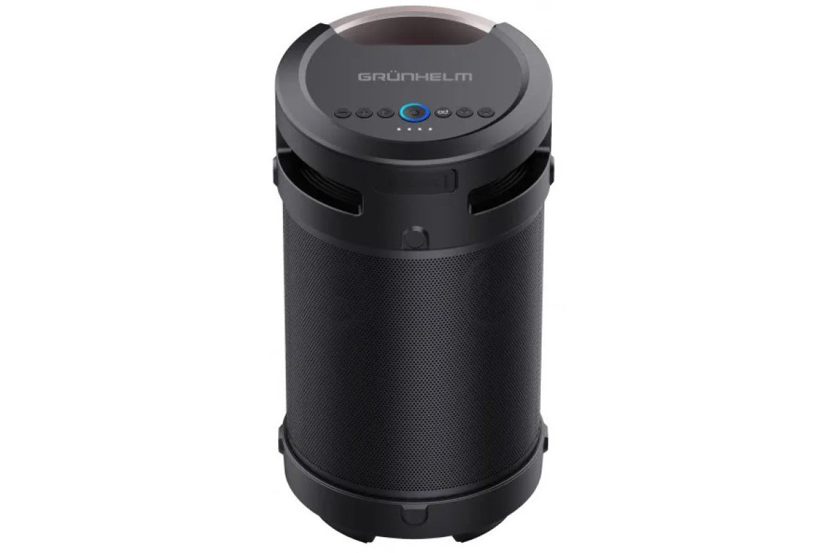 Бездротова колонка Grunhelm GW-481M-BL 74 Вт міні Bluetooth акустика, фото 1