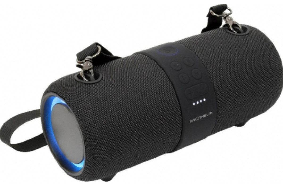 Bluetooth колонка Grunhelm GW-321-BL з чистим звучанням та компактним корпусом, фото 1