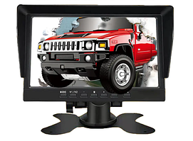 Автомобільний монітор 7" AHD 1024×800 з 2-канальною системою задньої камери, AI BSD і сигналізацією
