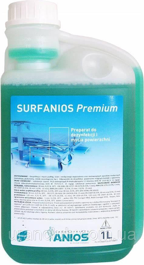 Сурфаніос Преміум surfanios premium сурфаніус дезінфекція стерилізація поверхонь, інструментів, стерилізація