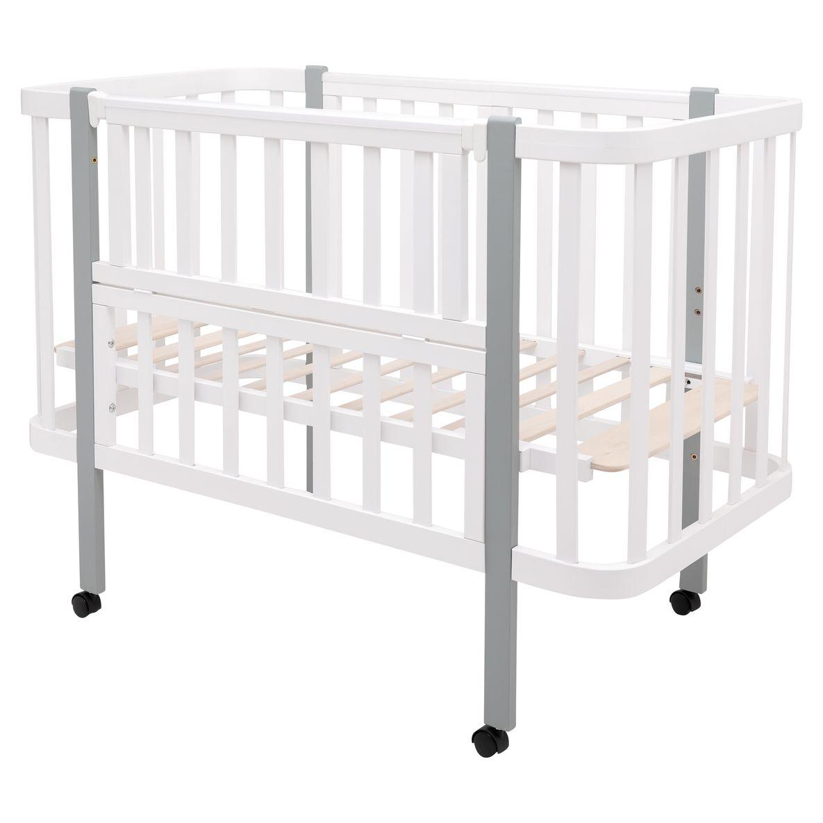 Ліжко Babyroom Місяць LU-1  білий / сірий