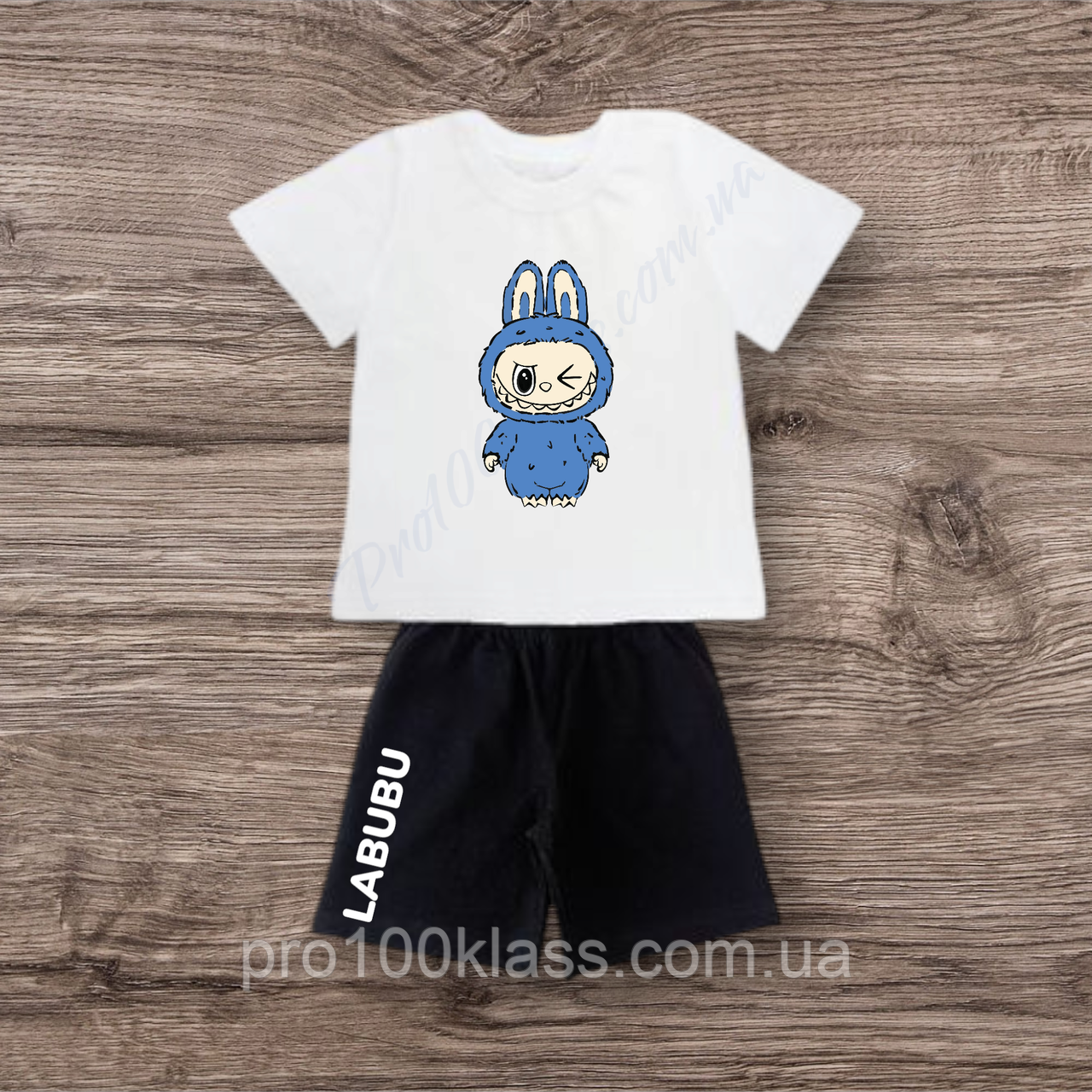 Комплект дитячий футболка і шорти Labubu Лабубу, фото 1