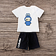 Комплект дитячий футболка і шорти Labubu Лабубу, фото 5