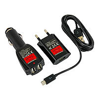 Автомобільний зарядний MicroUSB пристрій 12/24/220 В Heyner 511 520