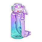 Пляшка для води 1 л пляшечка з мундштуком бузкова HP-14-31V, фото 4