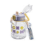 Пляшка для води Gucgres дитяча 650 мл на ремінці фіолетова HP-14-43V, фото 3