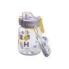 Пляшка для води Gucgres дитяча 650 мл на ремінці фіолетова HP-14-43V, фото 4