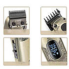 Акумуляторна машинка для стрижки 2600 мАг + 8 насадок, VGR V-027 / Чоловічий тример для стрижки, фото 5