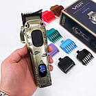 Акумуляторна машинка для стрижки 2600 мАг + 8 насадок, VGR V-027 / Чоловічий тример для стрижки, фото 7