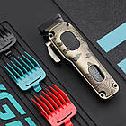 Акумуляторна машинка для стрижки 2600 мАг + 8 насадок, VGR V-027 / Чоловічий тример для стрижки, фото 2