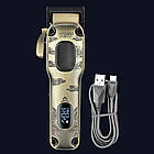 Акумуляторна машинка для стрижки 2600 мАг + 8 насадок, VGR V-027 / Чоловічий тример для стрижки, фото 6