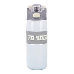 Термос спортивний з мундштуком 680 мл білий HP-14-54W