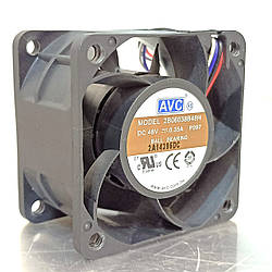 Б/В Кулер серверний 48V, 0.35А 60х60х37 AVC model: 2B06038B48H-P097 4pin