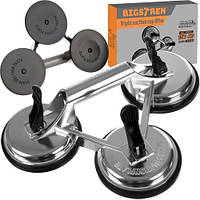 Присоска для переноса стекла, Вакуумные присоски для крепления, Присоска клапан на стекло с фиксатором Bigstren (Польша), MNA