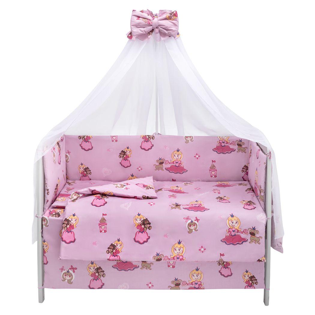 Детская постель Babyroom Gold RG-08 розовый (принцесса с собачкой)
