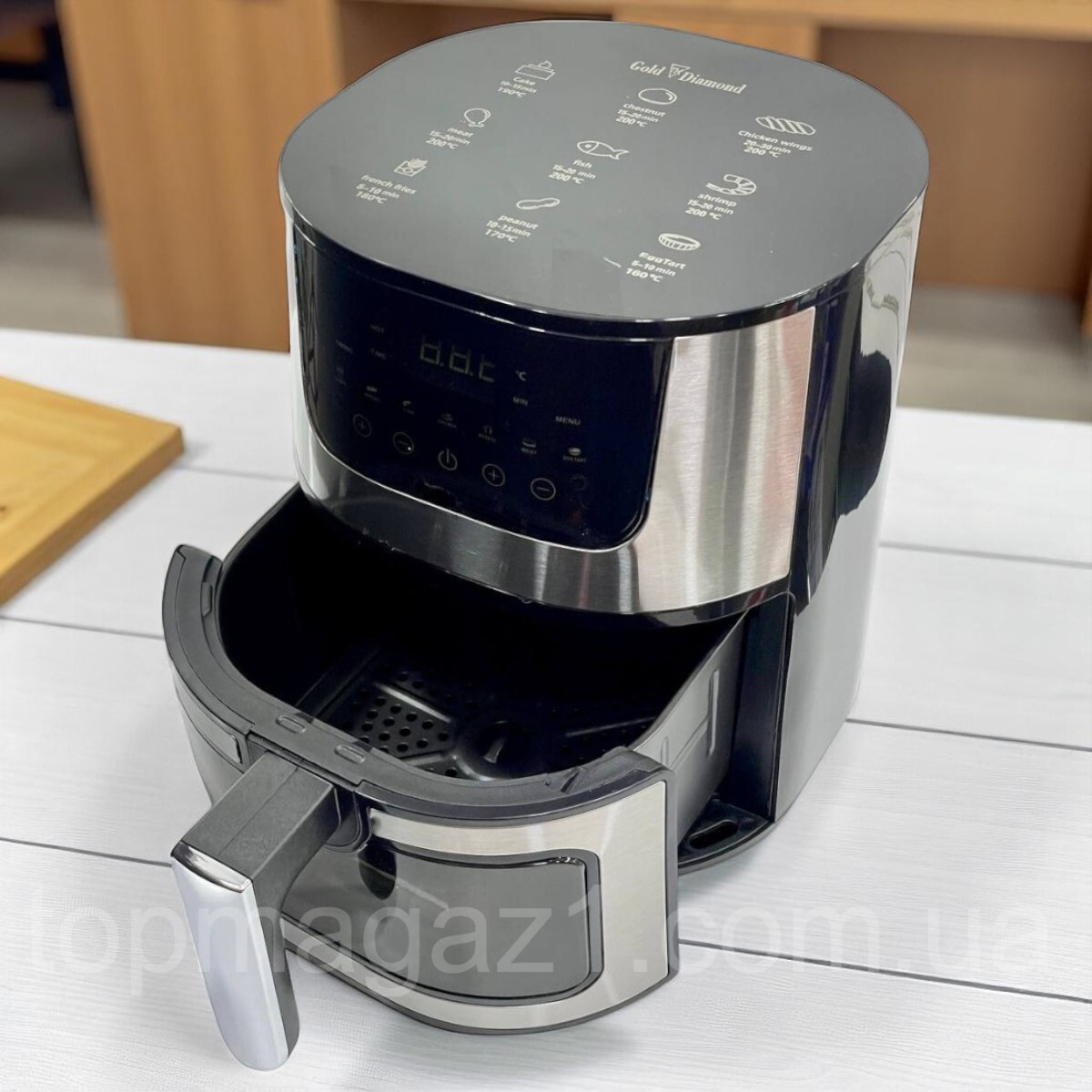 Електрична фритюрниця Top Kitchen 4000 Вт на 10 л мультипіч з дисплеєм і таймером, фото 1