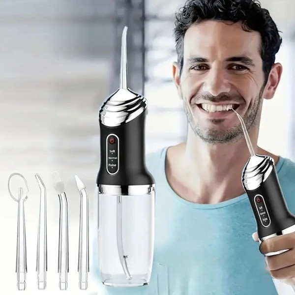 Портативний іригатор для чищення зубів з USB A12, фото 1