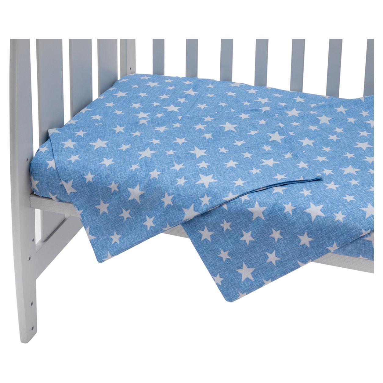 Змінний комплект Babyroom Gold RG-08 синій (білі зірочки), фото 1