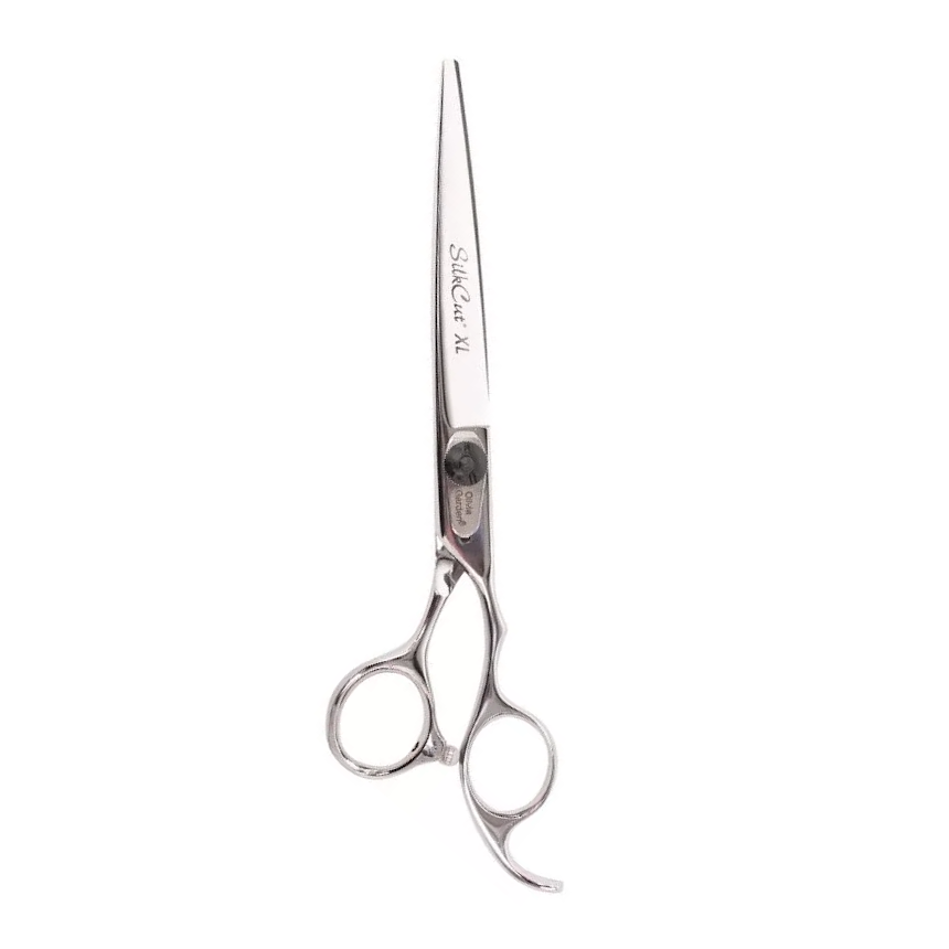 Прямі ножиці для стрижки Olivia Garden Silk Cut XL Barber Style розмір 6 (SH-SC1PC-CRXL6-BLP), фото 1