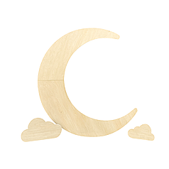 Деревʼяний каркас не фарбований - Місяць