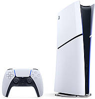 Ігрова приставка Sony PlayStation 5 Slim Digital Edition 1TB White для гри разом, HDR, Adaptive Trigger, 4K
