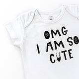 Боді-човник для немовлят з коротким рукавом SO CUTE, фото 2