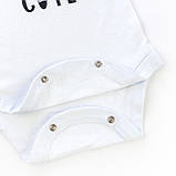 Боді-човник для немовлят з коротким рукавом SO CUTE, фото 3