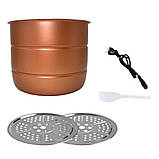 Мультиварка скороварка Hoffmans HM-721 з дисплеєм на 14 програм електрична 14л для дому 2400 Вт, фото 9