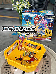 Бейблейд LSD 166 арена, 2 дзиґи, 2 металеві накладки, 2 запускачі, підсвічування, фіджет