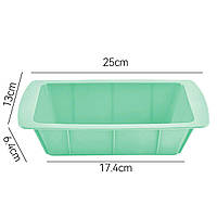 Силіконова форма для хліба 25*13*6,4 см (Кольор в асортименті)