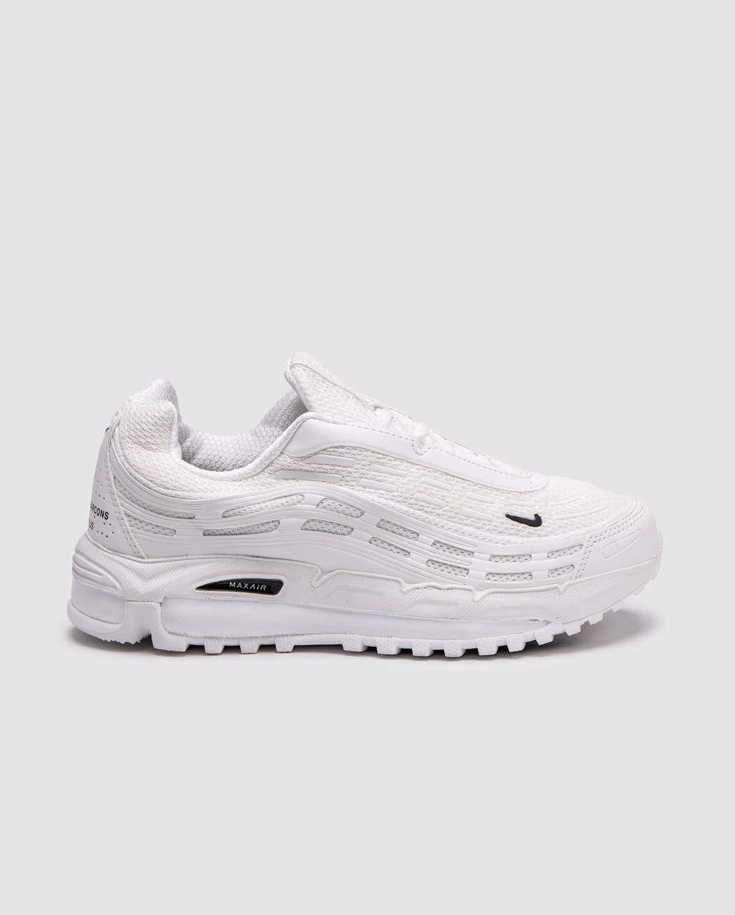 Білі жіночі кросівки Comme des Garcons x Nike Air Max TL 2.5 White Демісезонні кросівки Найк Аїр Макс, фото 1