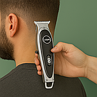 Акумуляторний тример для стрижки волосся + 3 насадки, V-263, Чорний / Бездротова машинка для стрижки волосся, фото 3
