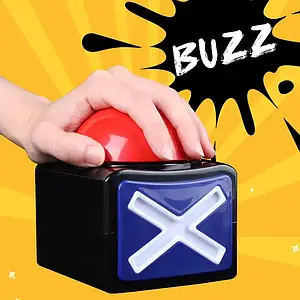 Червона кнопка для вікторини з підсвіткою і звуком