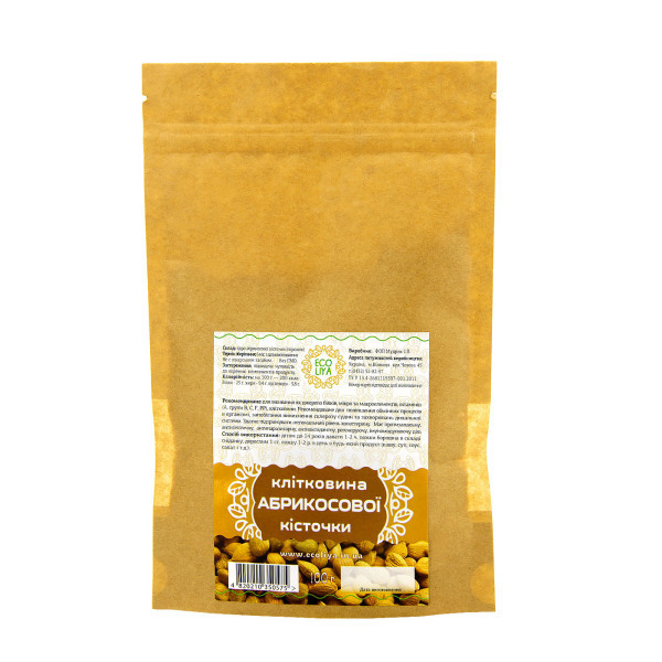 Клітковина абрикосової кісточки, 100 г, фото 1