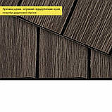 УЦІНКА. Покриття вінілове самоклеюче 3D рейки димчастий каштан 600*600*2,8мм (D) SW-00002962, фото 3