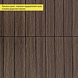 УЦІНКА. Покриття вінілове самоклеюче 3D рейки димчастий каштан 600*600*2,8мм (D) SW-00002962, фото 4