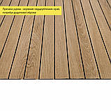 УЦІНКА. Покриття вінілове самоклеюче 3D рейки світлий мигдаль 600*600*2,8мм (D) SW-00002964, фото 2