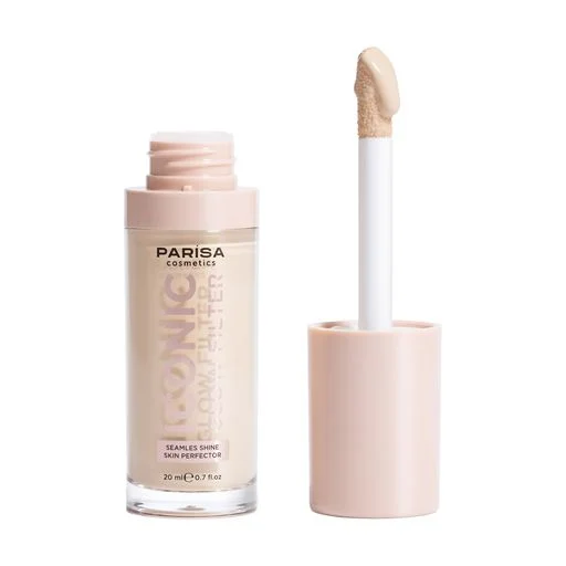 Тональна основа-флюїд для обличчя Parisa Cosmetics Iconic Glow Filter 601 Porcelain Glow 20 мл, фото 1