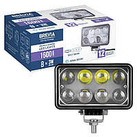 Фара світлодіодна Brevia 10-30V, 24W (8x3W), 1320Lm, ERISTAR 4D, SPOT