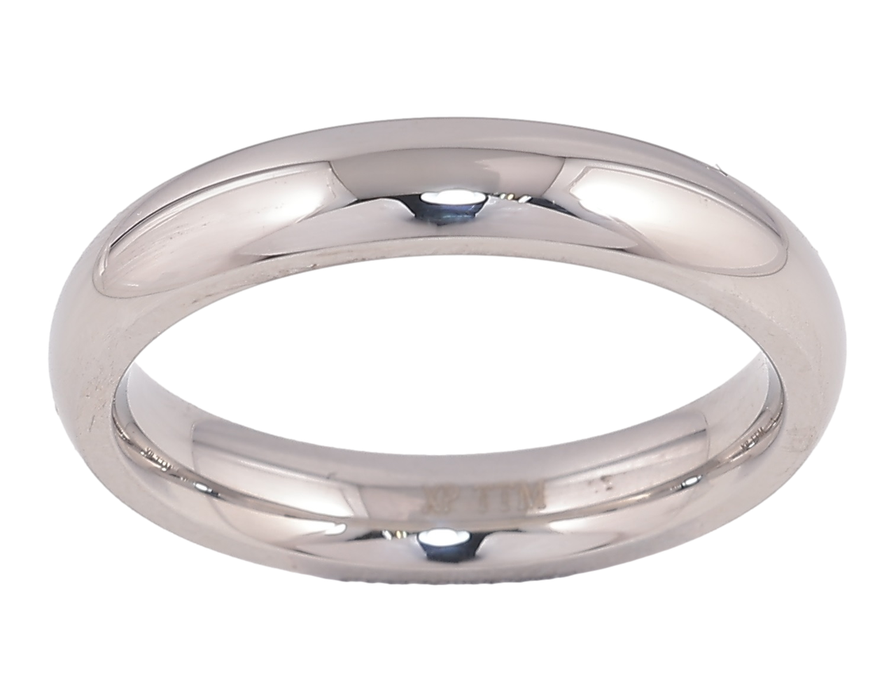 Каблучка Xuping TTM Stainless Steel Колір Родій «Обручка Класика, шир. 4мм» р.16.5,17.5,18,19,20, фото 1