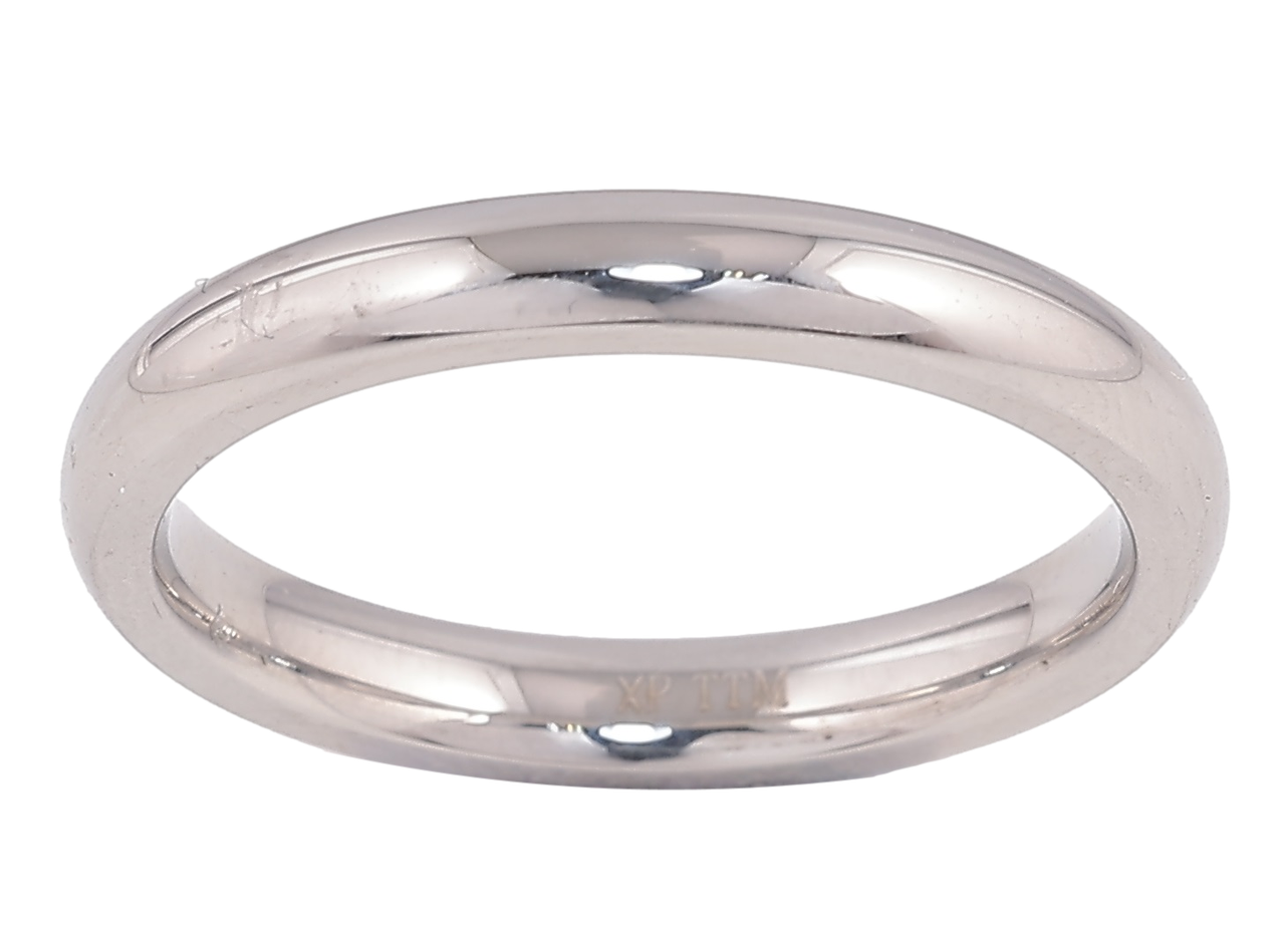 Каблучка Xuping TTM Stainless Steel Колір Родій «Обручка Класика, шир. 3мм» р.18,19,20, фото 1