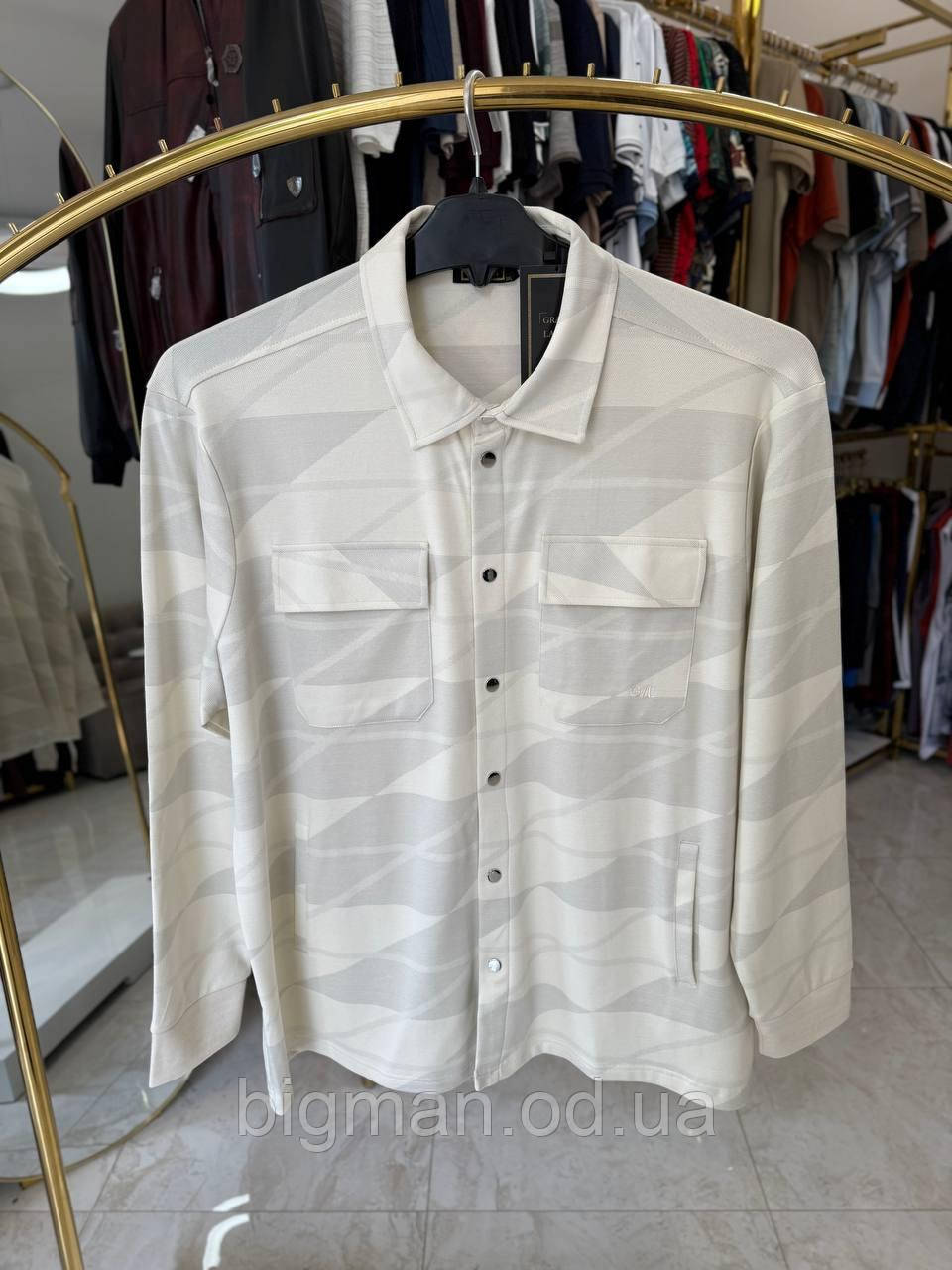 Кофта сорочка La Vita 5139 трикотаж (батал) 3-6XL беж