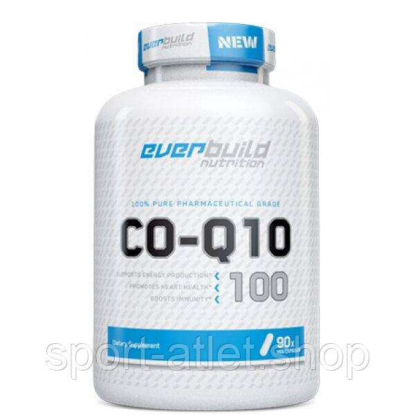 Кофермент Q10 EverBuild Nutrition Co-Q10 High Potency, 90 вегакапсул для серця та енергії, фото 1