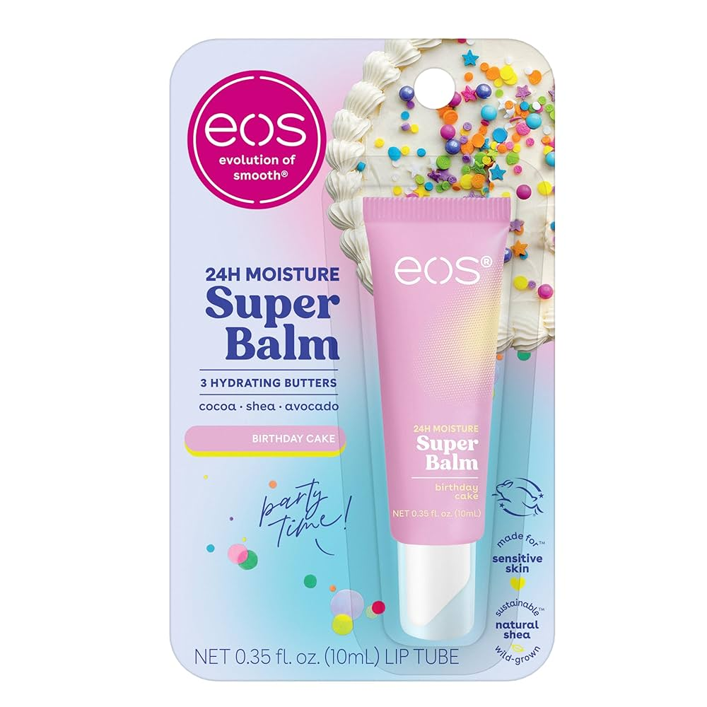Бальзам для губ EOS 24H Moisture Super Balm 10ml Birthday Cake