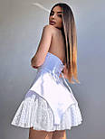 Жіноча міні сукня корсетна з пишною спідницею і відкритими плечима без рукавів (р. S, M) 66036033Е, фото 2