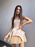 Жіноча міні сукня корсетна з пишною спідницею і відкритими плечима без рукавів (р. S, M) 66036033Е, фото 7