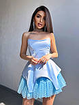 Жіноча міні сукня корсетна з пишною спідницею і відкритими плечима без рукавів (р. S, M) 66036033Е, фото 8
