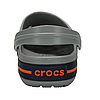 Сабо Crocs Crocband 40-41 р 25.8-26.7 см Сірі 11016-01U-M8/W10 Light Grey / Navy, фото 5