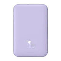 Зовнішній акумулятор Baseus PowerBank Magnetic Mini 20W 10000mAh Purple (PPCX110105)