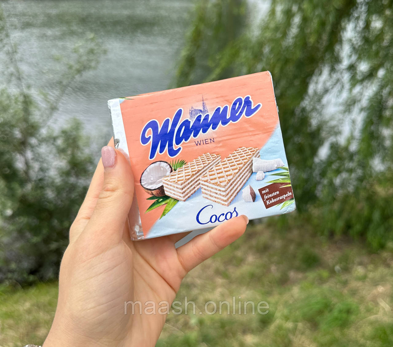 Вафлі з кокосовою начинкою Віденські Manner 75г